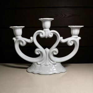 Vintage Seltmann Weiden Bavaria W. Germany Porcelain Candelabra - 7 1/4” Tall